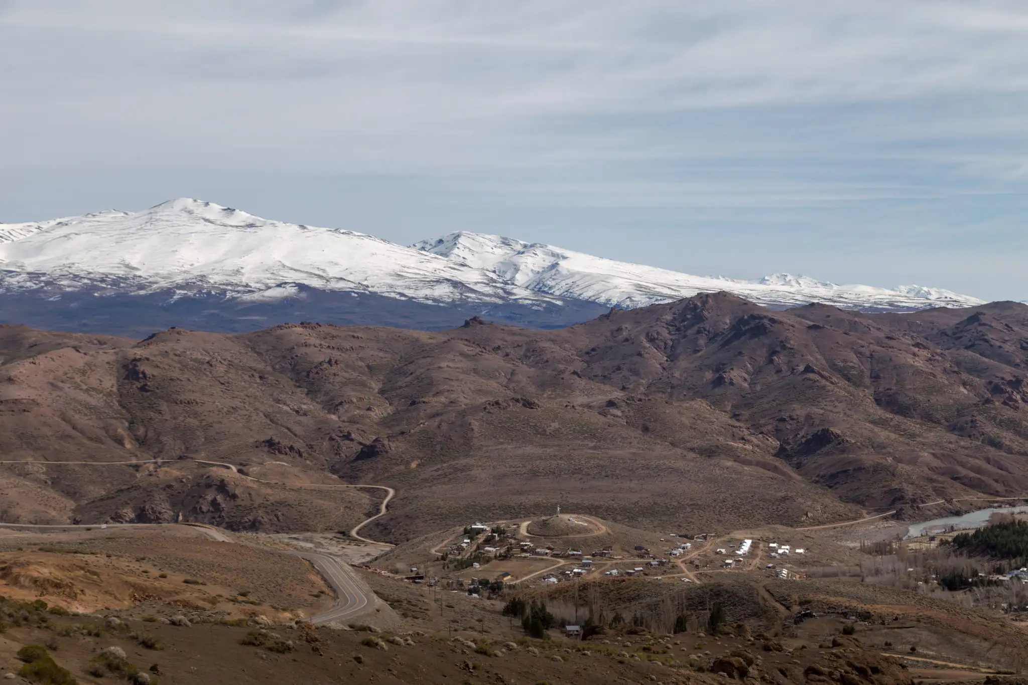 Vista de Andacollo desde Huinganco